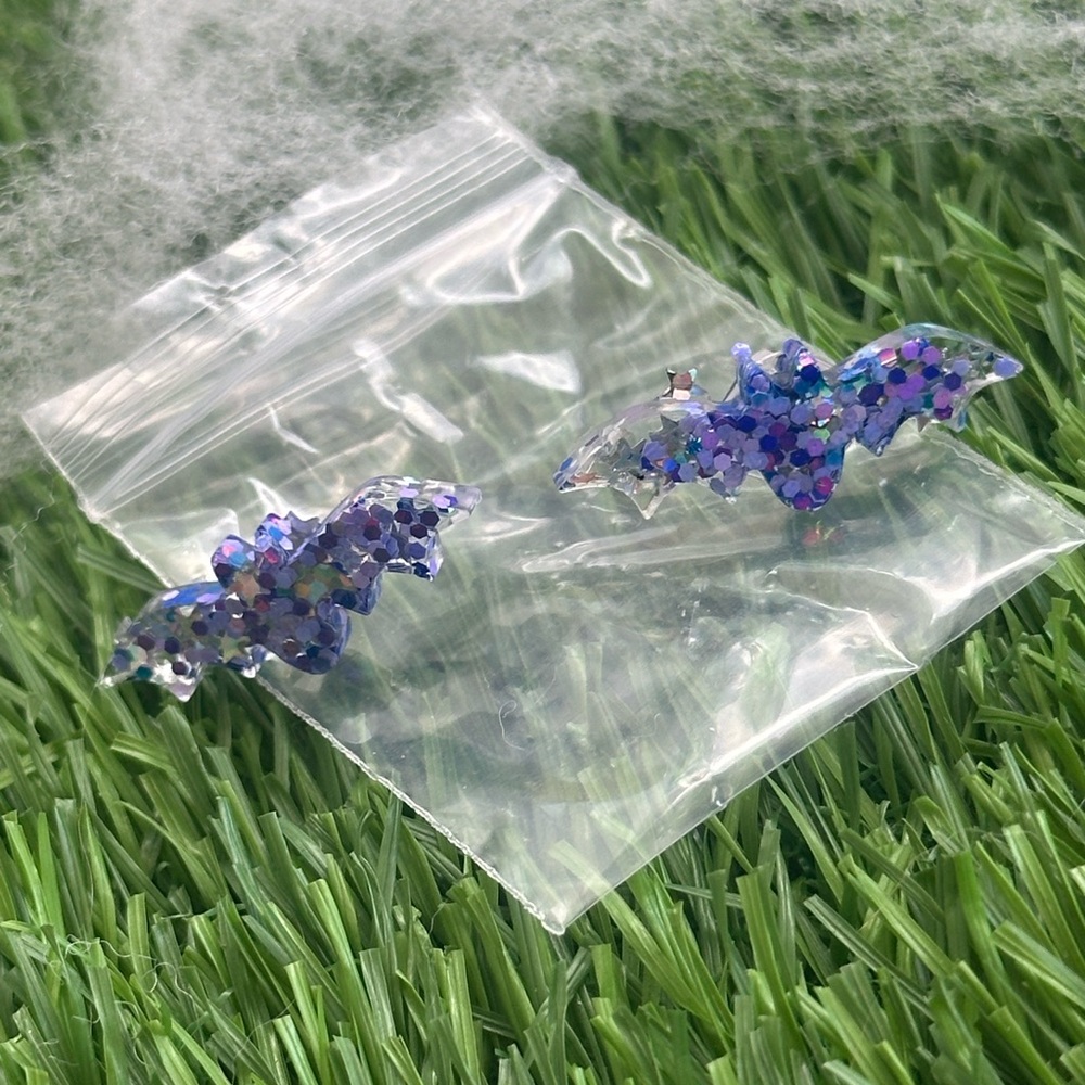 Colorful Bat Shaped Earrings